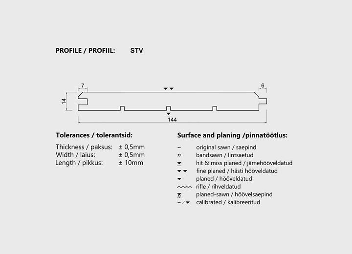Sisevoodrilaud STV 14x144x3300 Faze 2