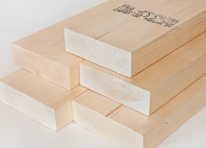 Tugevussorteeritud höövelpruss 45x145x5400 C24 (mänd) - Natural Professional